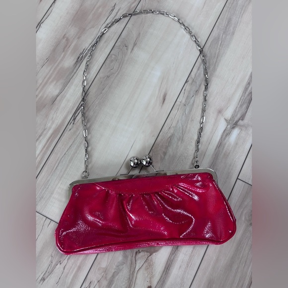 Aldo Red and Silver Clutch with Vintage-Inspired Design - Picture 1 of 3